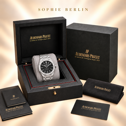 Octavia Armbanduhr – Silberfarben & Schwarz – optionale Uhrenverpackung