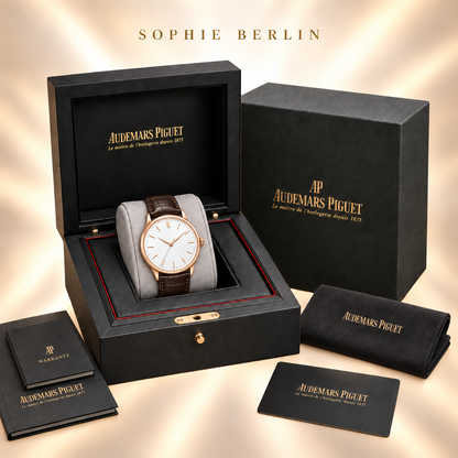 Serena Armbanduhr – Roségoldfarben & Weiß – optionale Uhrenverpackung