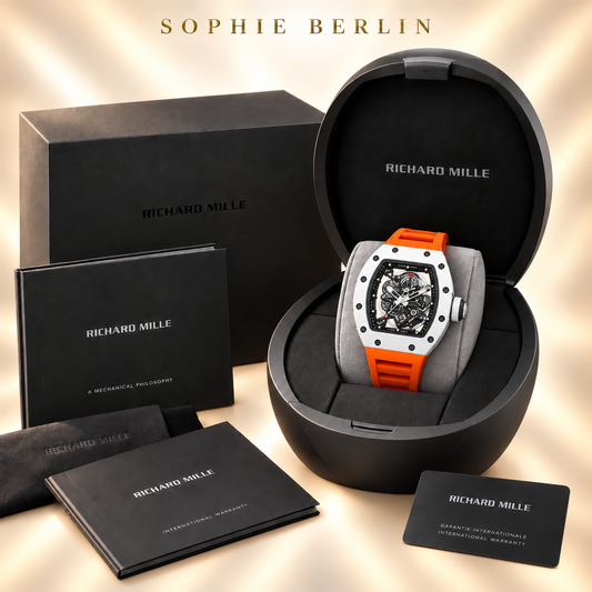 Veloce Sportuhr – Weiß & Orange – Uhr mit optionaler Verpackung