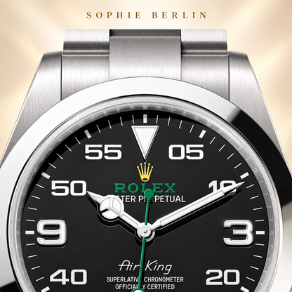 Aero Classic Schwarzes Zifferblatt 40 mm – Zifferblatt Detail – Sophie Berlin