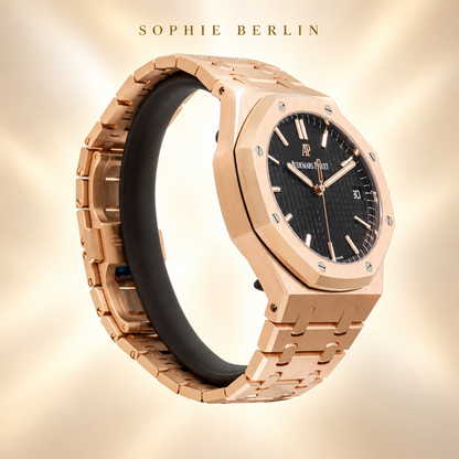 Octavia Sportuhr Roségoldfarben 41 mm – Seitenansicht links – Sophie Berlin