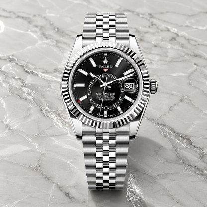Sky-Dweller "Black Dial" 336934 – luxuriöse Produktaufnahme
