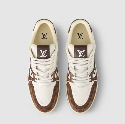 Sneaker Trainer Damier Braun Mokka – Produktfoto 3