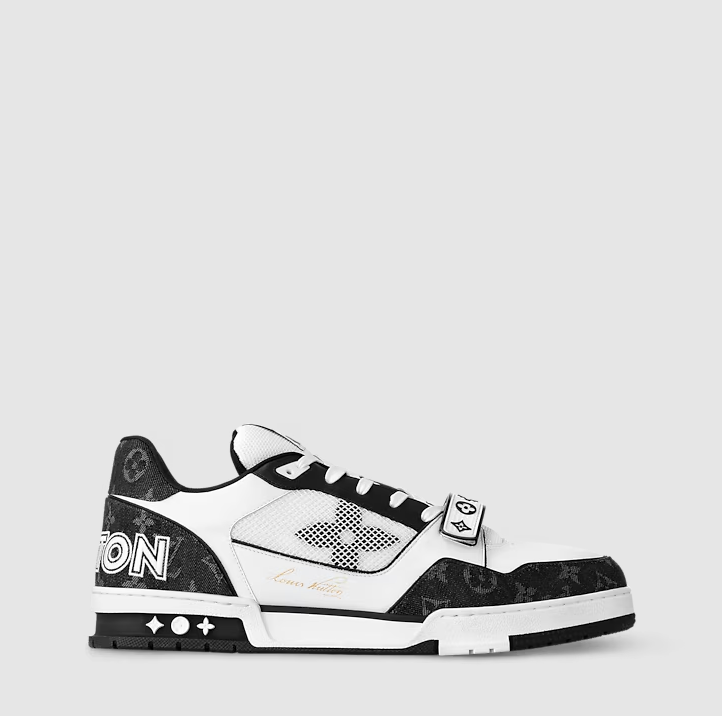 Sneaker Trainer Monogram Denim Schwarz – Produktfoto 1