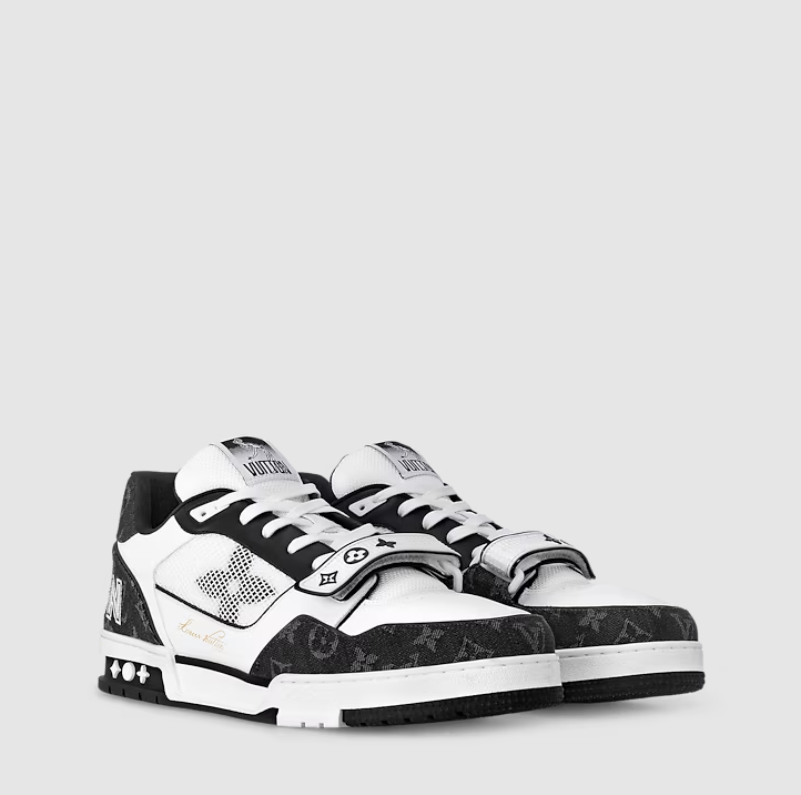 Sneaker Trainer Monogram Denim Schwarz – Produktfoto 2