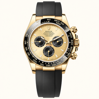 Solaro Herren-Chronograph – Goldton & Schwarz – Vorderansicht