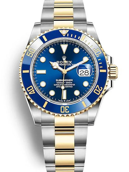 Marinus Sportuhr Blau-Bicolor – 41 mm – originale Detailansicht