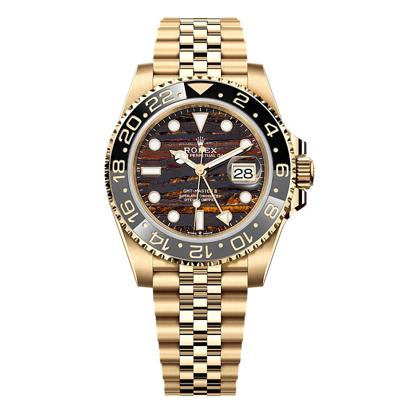 Meridian Dual-Time Tiger Iron Goldfarben 40 mm