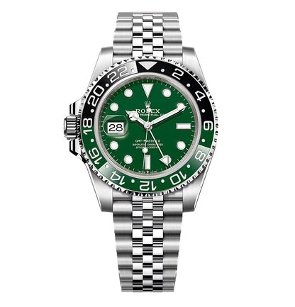 Meridian Dual-Time Absinthe Gliederarmband 40 mm