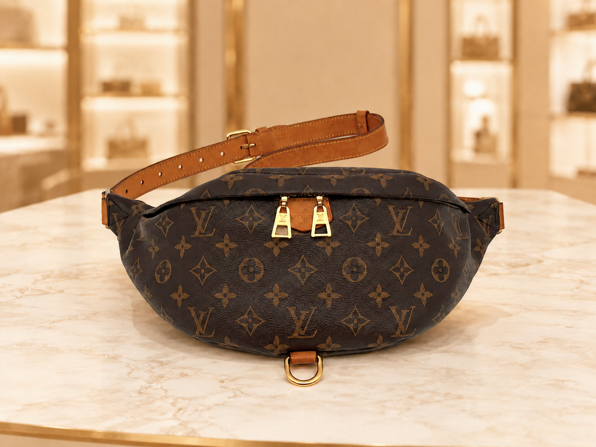 Vintage Monogramm-Bauchtasche