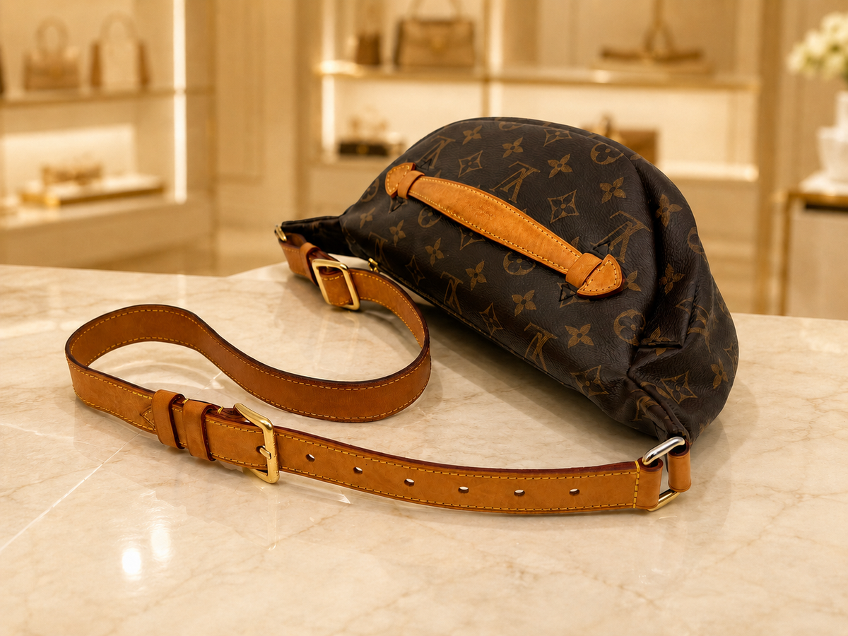 Vintage Monogramm-Bauchtasche