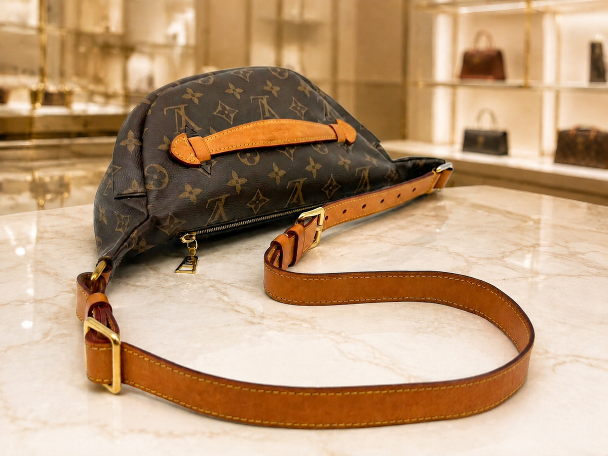 Vintage Monogramm-Bauchtasche