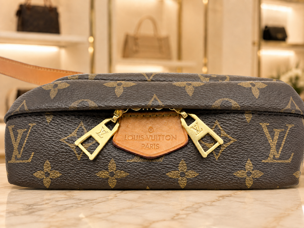 Vintage Monogramm-Bauchtasche