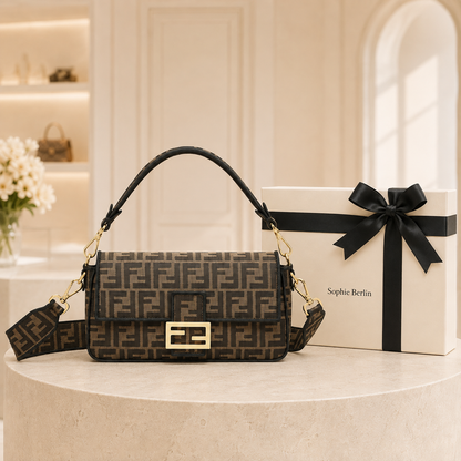 Milano Jacquard-Schultertasche mit Sophie Berlin Geschenkbox