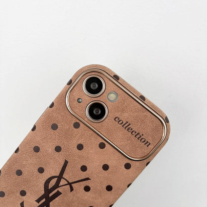 Braune Punkte-iPhone-Hülle – Originalansicht 6