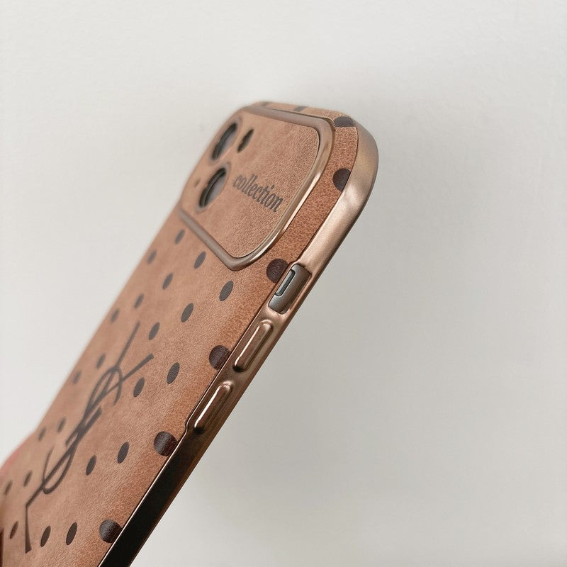 Braune Punkte-iPhone-Hülle – Originalansicht 7