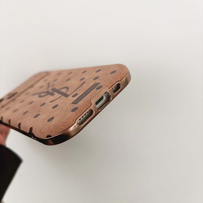 Braune Punkte-iPhone-Hülle – Originalansicht 8
