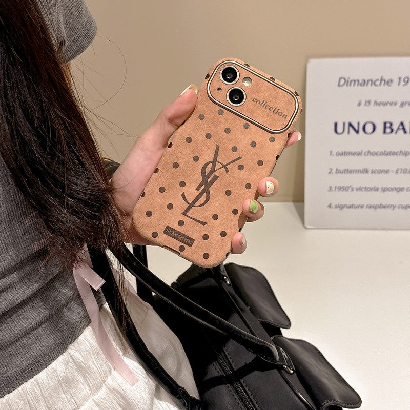Braune Punkte-iPhone-Hülle – Originalansicht 9