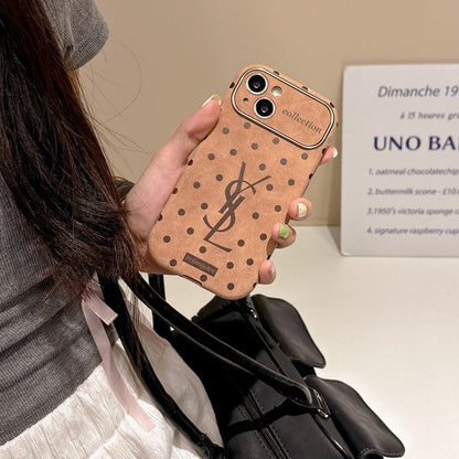 Braune Punkte-iPhone-Hülle – Originalansicht 9