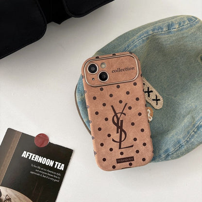 Braune Punkte-iPhone-Hülle – Originalansicht 10