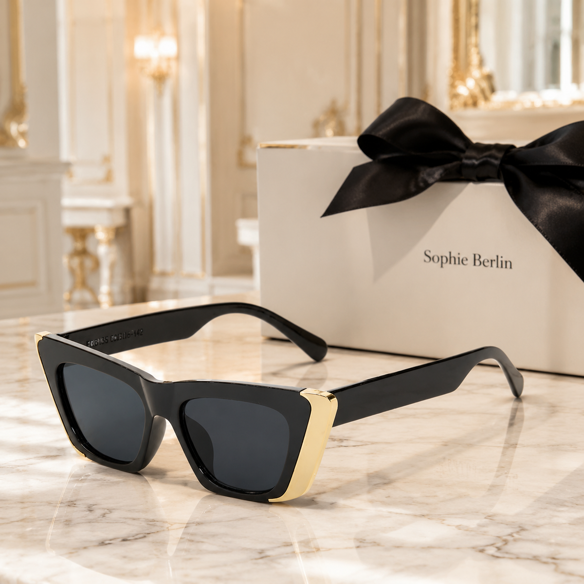 Elegante Cat-Eye Sonnenbrille – Sophie Berlin Prestige
