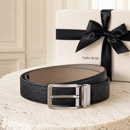 Nomade Wendegürtel für Herren – Schwarz/Beige, 40 mm – Sophie Berlin Profilbild