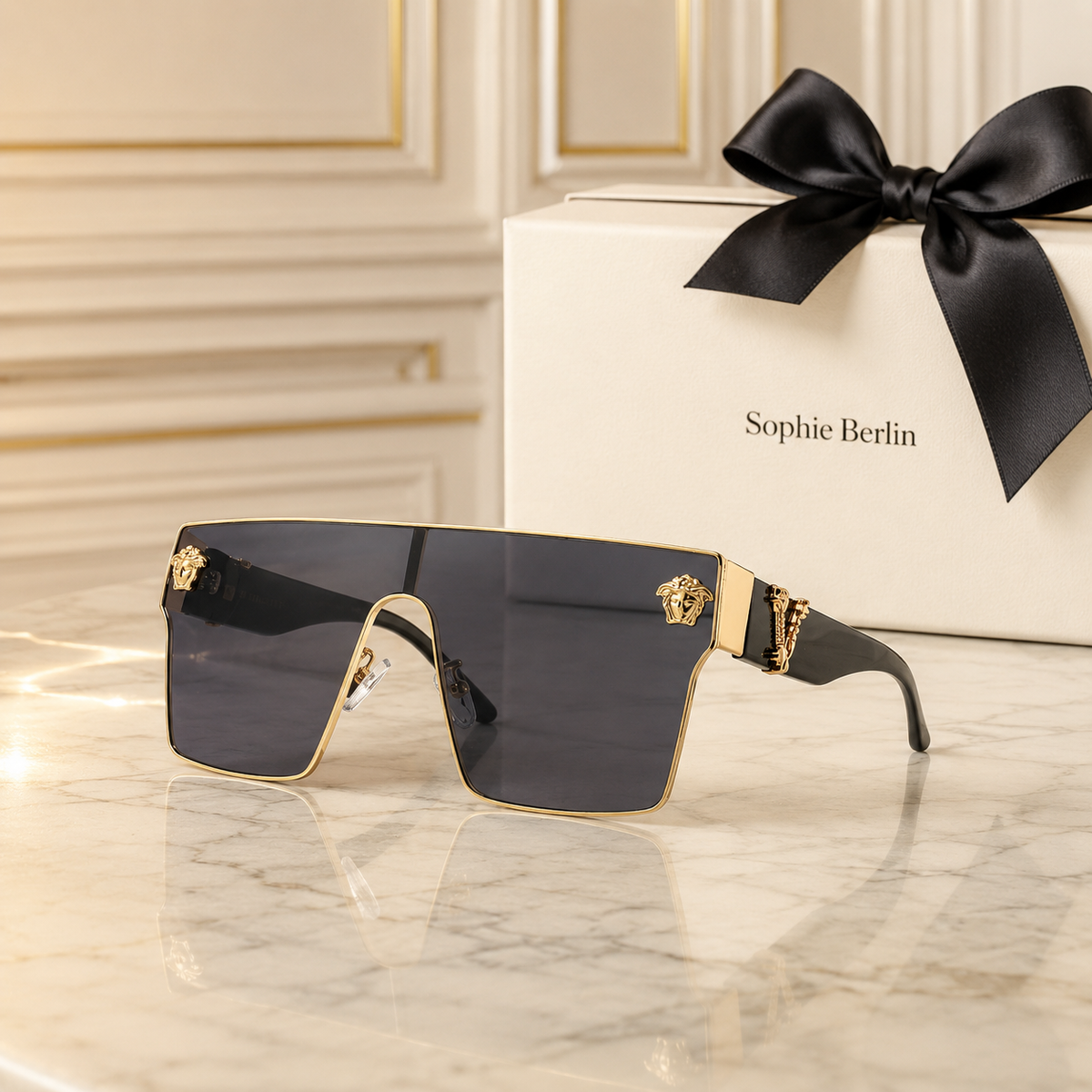 Hot Couple Square-Sonnenbrille – Sophie Berlin Prestige