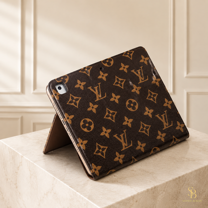 Schwarze iPad-Hülle mit Monogramm und Magnetlasche – Sophie-Berlin-Luxusansicht 7
