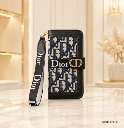 Elegante Wallet-Handyhülle mit abnehmbarer Handschlaufe – Sophie Berlin