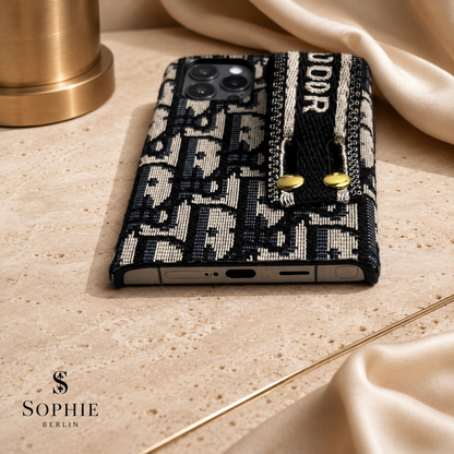 Luxus Belt-Pattern Handyhülle mit Griffband für Samsung Galaxy – Ansicht 6