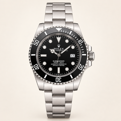 Marinus Herrenuhr, 41 mm, schwarzes Zifferblatt mit kleinem Datum ohne Lupe