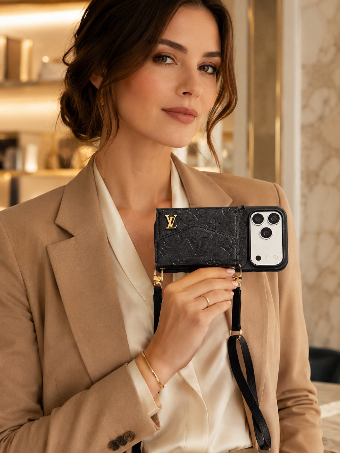 Sophie Berlin Luxus-Wallet-Handyhülle – Schwarz – Classy Lifestyle