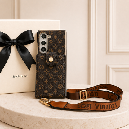 Monogramm-Crossbody-Kartenhülle für Samsung Z Fold