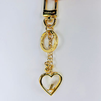 Designer-Mini-Taschenanhänger mit Metallcharms – Originalansicht 3