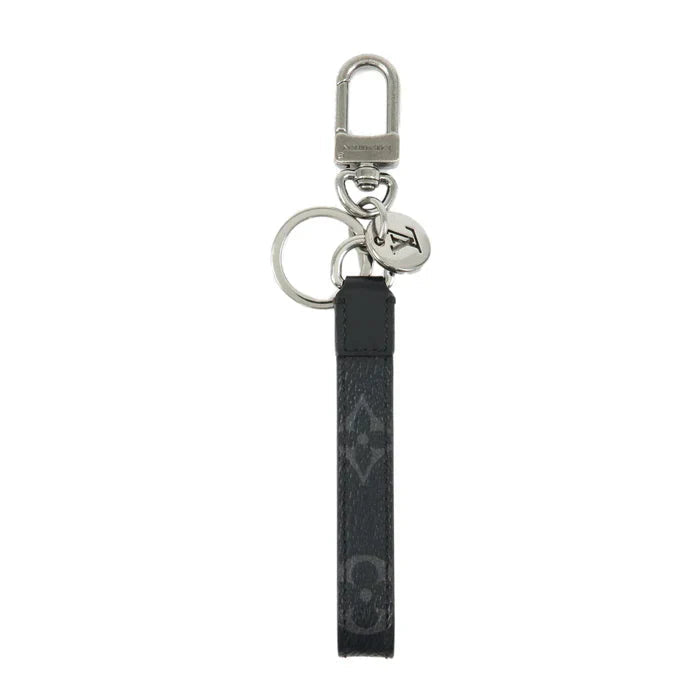Schmaler Monogramm-Schlüsselanhänger mit Karabiner – Originalansicht 1