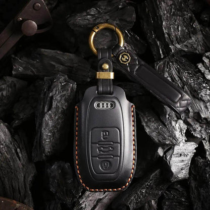 Audi Leder-Schlüsseletui nach Schlüsselmodell – Originalansicht 2