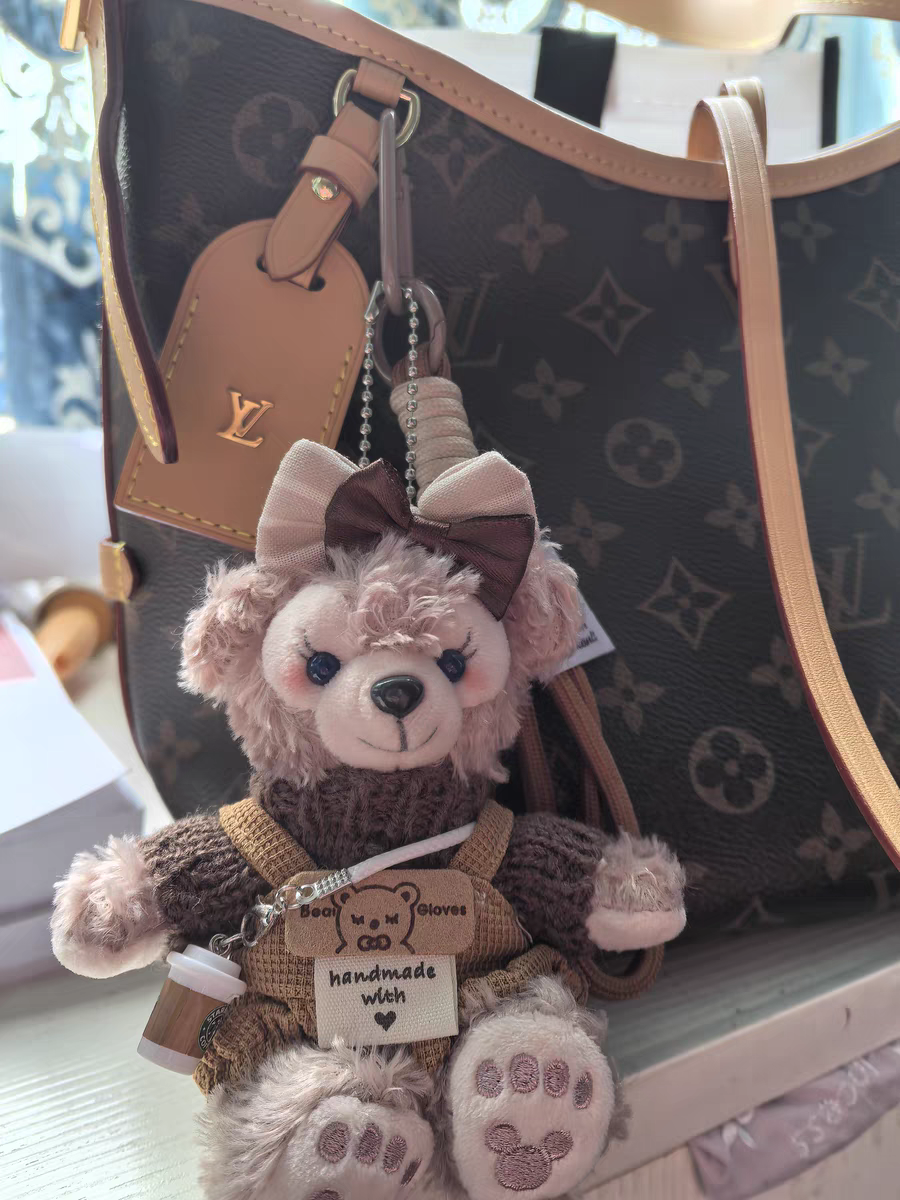 Plüsch-Teddy-Taschenanhänger in vier Farben – Originalansicht 3