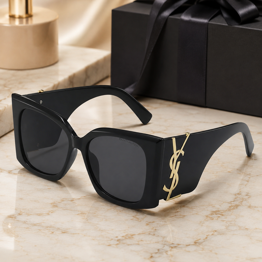 Luxus Sonnenbrille mit großem Rahmen Y-01 – Luxusansicht