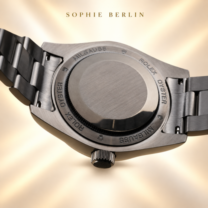 Volta Herrenuhr – Anthrazit & Schwarz | 40 mm – Rückansicht mit Gehäuseboden und Banddetails