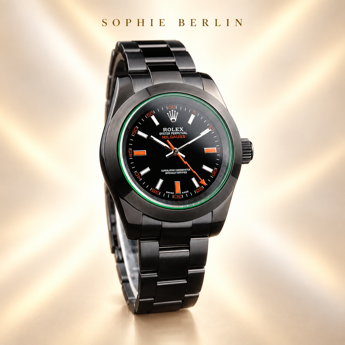 Volta Herrenuhr – Anthrazit & Schwarz | 40 mm – Seitenansicht