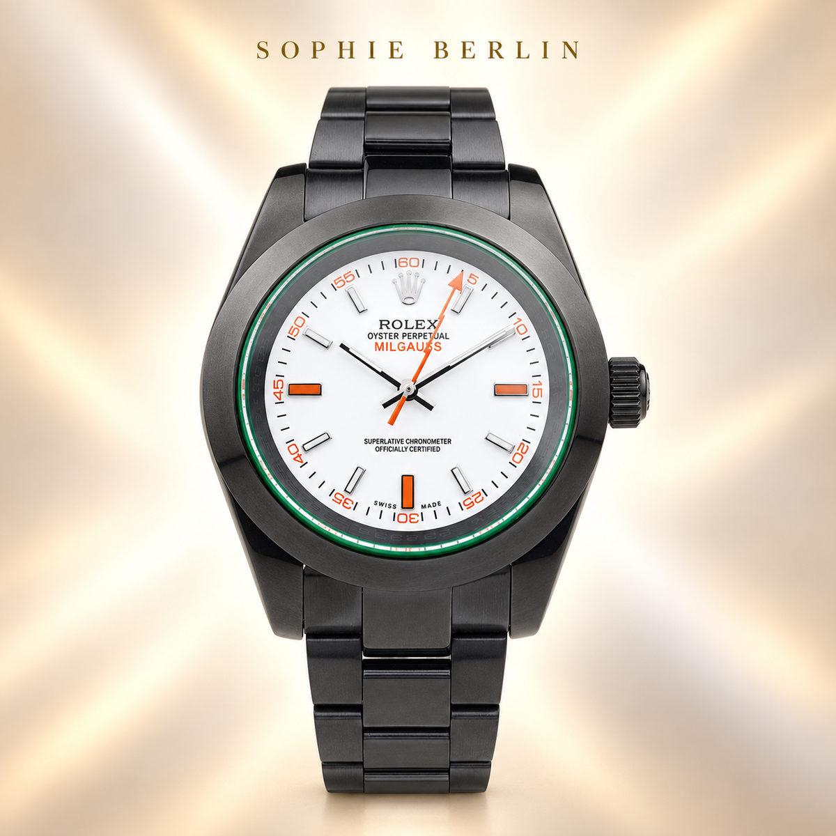 Volta Herrenuhr – Anthrazit & Weiß | 40 mm – Vorderansicht