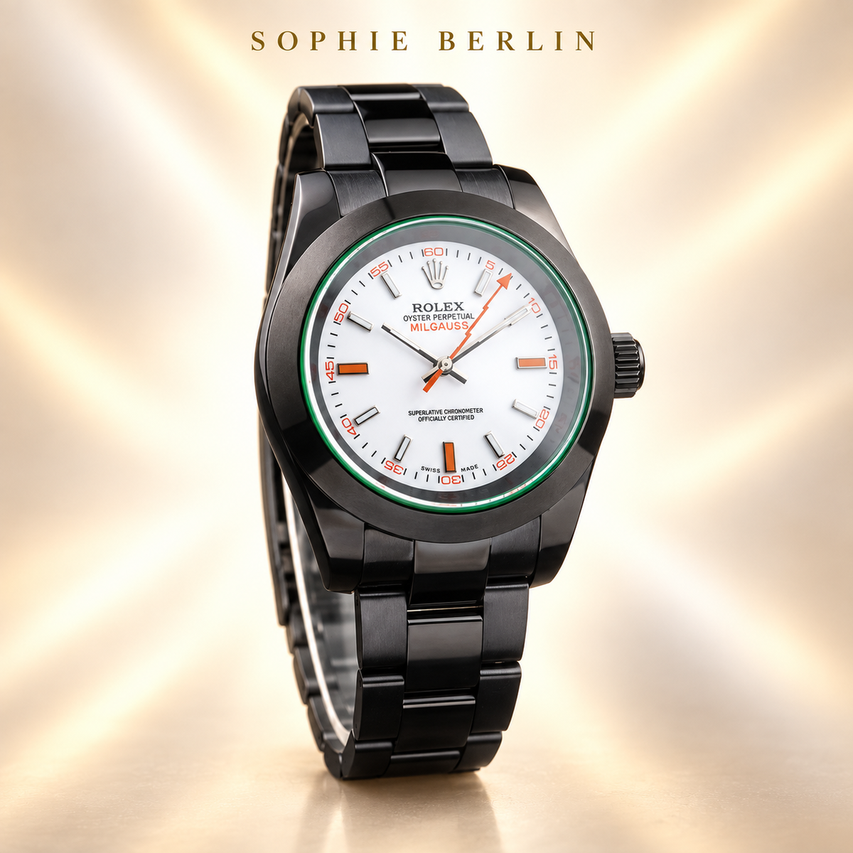 Volta Herrenuhr – Anthrazit & Weiß | 40 mm – Seitenansicht