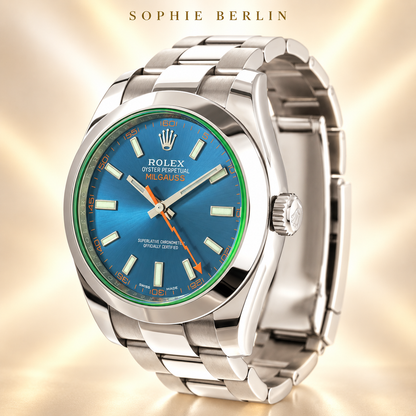 Volta Herrenuhr – Seitenansicht mit Krone und Gliederarmband – Sophie Berlin