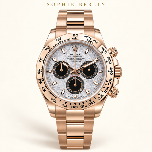 Rosé Astral – Armbanduhr in Meteoritenoptik – 40 mm – Profilansicht