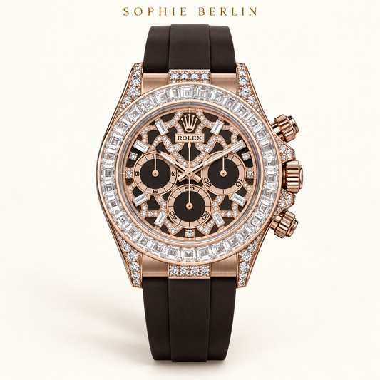 Savanna Éclat – Braune Armbanduhr mit Schmucksteinoptik – 40 mm – Profilansicht