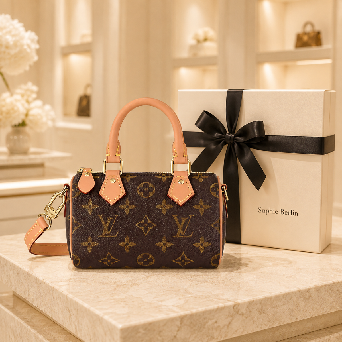 Speedy Nano Canvas Monogram Luxus-Profilfoto