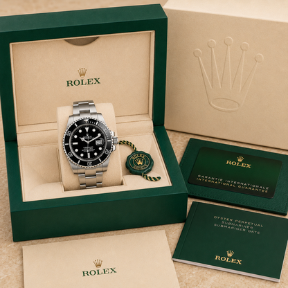 Taucheruhr Date 116610LN "Black Ceramic" complete set met doos en certificaten