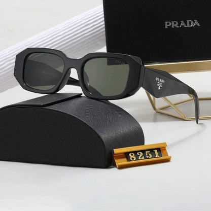 Polygonale Retro Unisex-Sonnenbrille 8251 – Ansicht 2