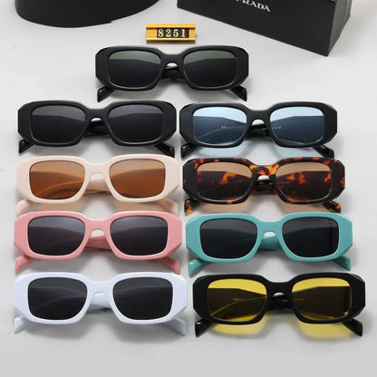 Polygonale Retro Unisex-Sonnenbrille 8251 – Ansicht 21
