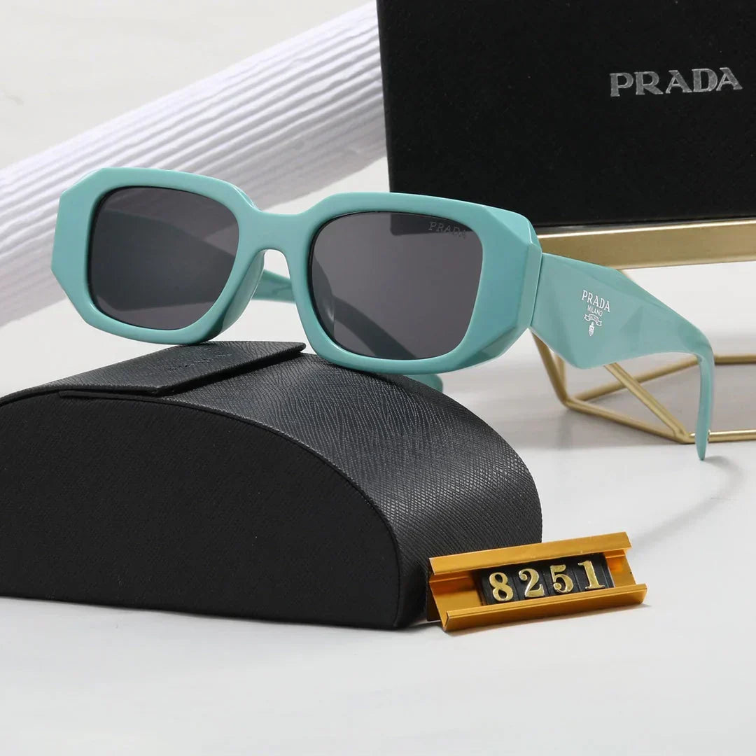 Polygonale Retro Unisex-Sonnenbrille 8251 – Ansicht 8